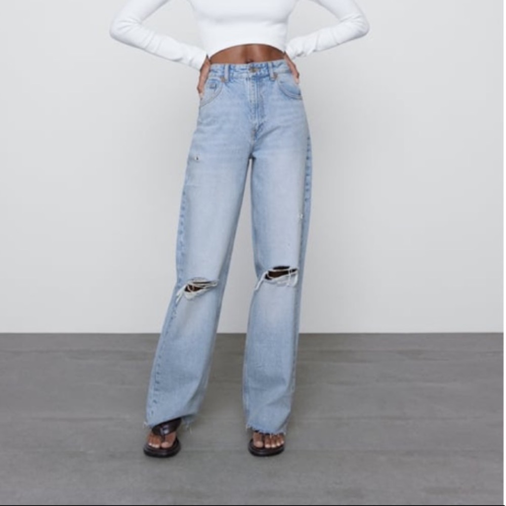 Zara wide leg jeans brand new size 30